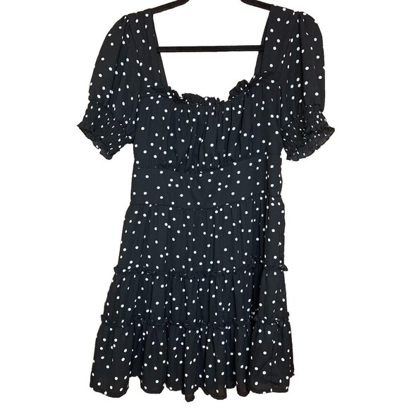 Women’s Size XL Polka Dot A-Line Stretchy Classic Mini Dress From Francesca’s - Picture 1 of 4